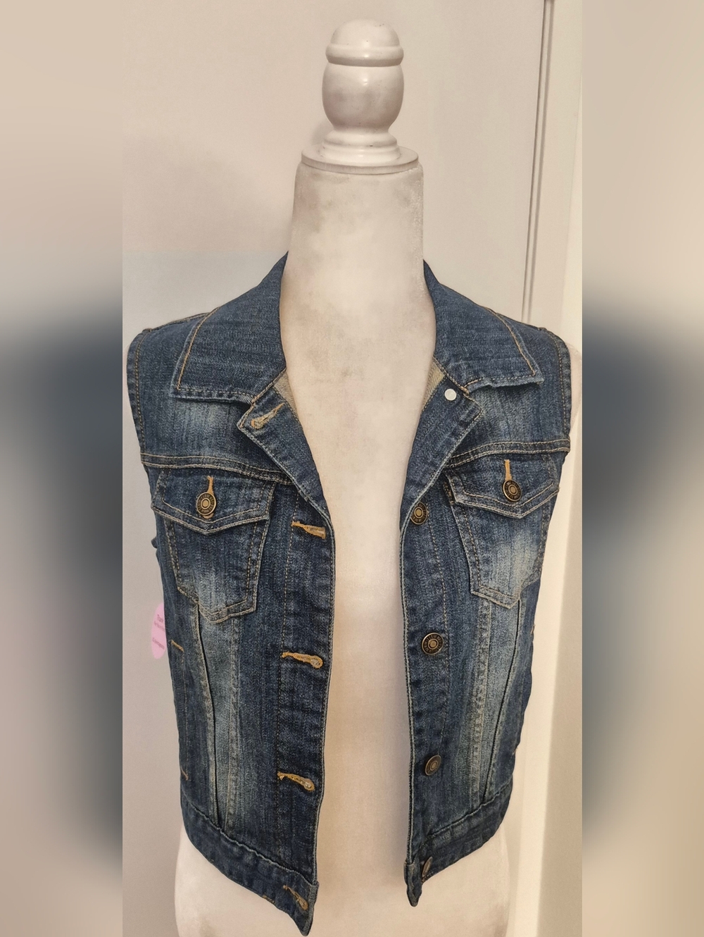 Denim Vest - Blue Jean Sleeveless Jacket